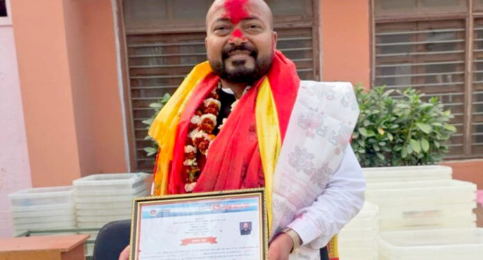 बारा–३ मा रास्वपाका इन्जिनियर अरविन्द साहको ऐतिहासिक जीत