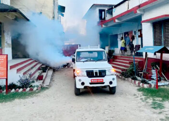 वीरगंजमा लामखुट्टे नियन्त्रण अभियान तीव्र, फगिङसहित विषादी छर्ने कार्य सुरु