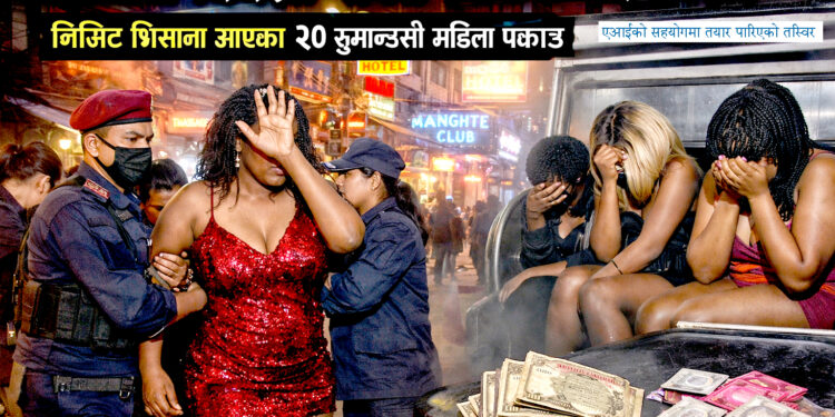 ठमेलमा विदेशी ‘सेक्स र्‍याकेट’ को पर्दाफास : भिजिट भिसाकी २० युगान्डाली महिला पक्राउ