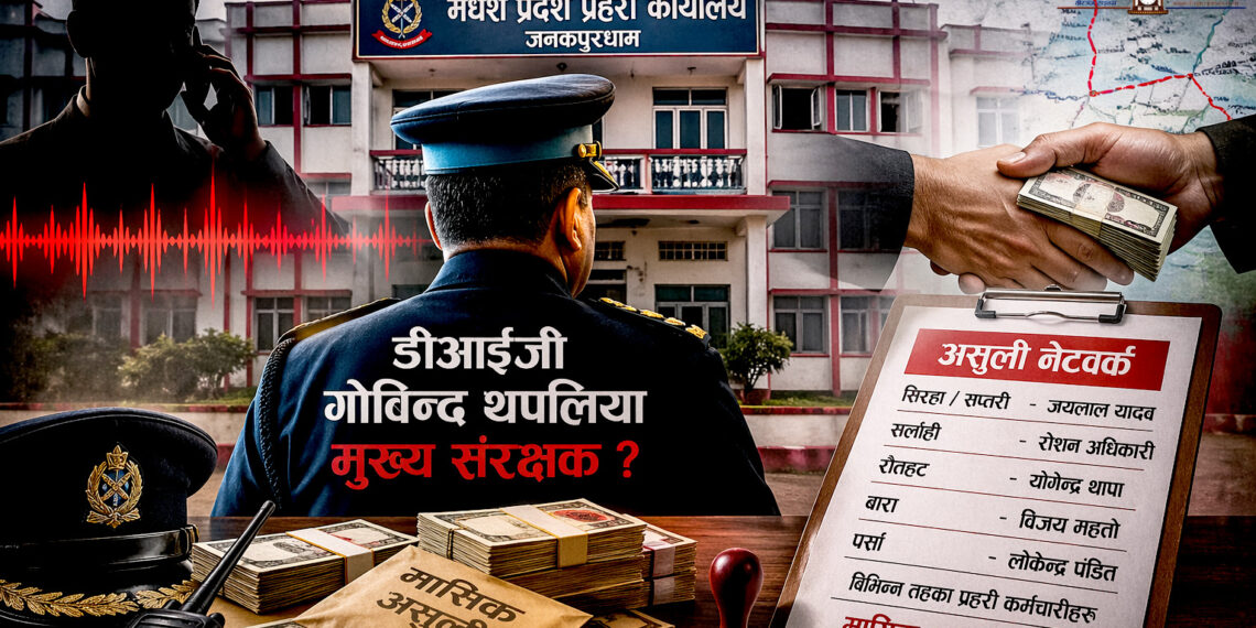 मधेश प्रहरी नेतृत्वको असुली ‘नेटवर्किङ्ग’ ! आठ जिल्लामा फैलिएको ‘महिनावारी सेटिङ’ को आरोप