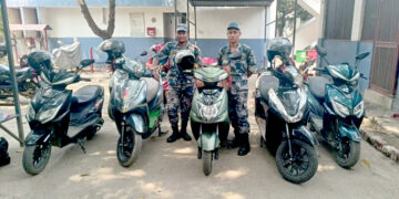 पर्सामा भन्सार छलीका २२ इलेक्ट्रिक स्कुटर बरामद
