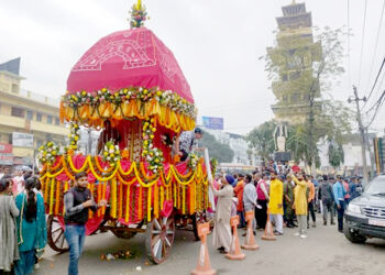 तेश्रो पटक वीरगंजमा जगन्नाथ रथ यात्रा निकालिने