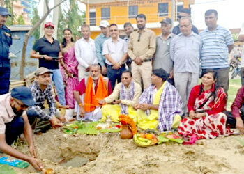 नेपाल पत्रकार महासंघ मधेश प्रदेशको आफ्‌नै भवनको शिलान्यास