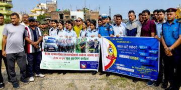 नारायणी रङ्गशाला सडकखण्डमा सरसफाई