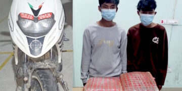 पथलैयाबाट स्कुटरबाट २१ केजी गाँजा बरामद, दुई जना पक्राउ