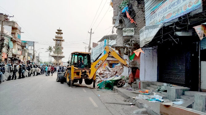 त्रिभुवन राजपथ क्षेत्रका अवैध संरचना हटाउन पाँच दिनको अन्तिम चेतावनी