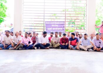 सरकारी विज्ञापन नीतिविरुद्ध पर्सामा पत्रकारको धर्ना, प्रेस स्वतन्त्रतामाथि हस्तक्षेप नगर्न चेतावनी