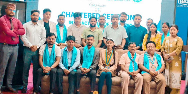 मिनिल्याण्ड स्कुलमा इन्टरएक्ट क्लब स्थापना, विद्यार्थी नेतृत्व विकासमा जोड