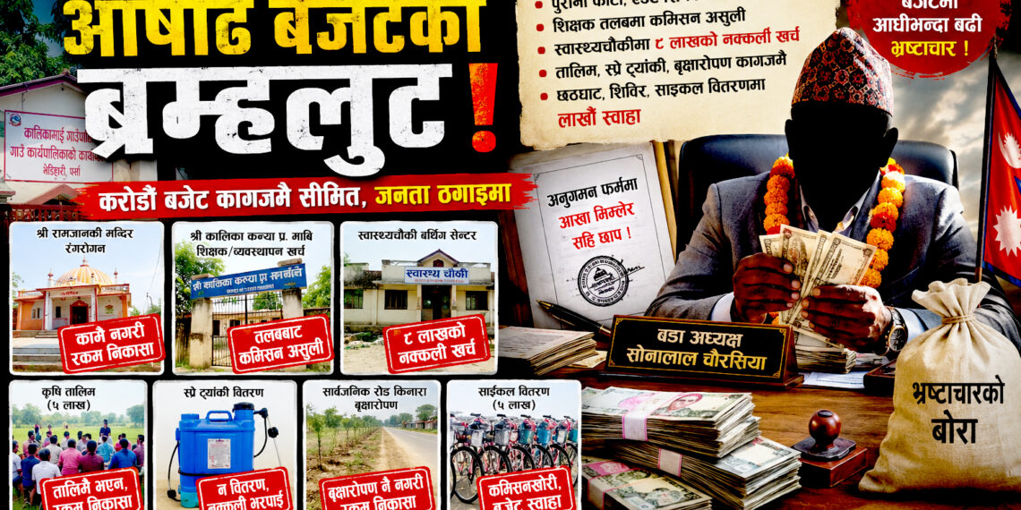कालिकामाई गा.पा.-२ मा ‘आसारे बजेट’को ब्रह्मलुटः करोडौं बजेटमा व्यापक अनियमितताको आरोप !