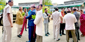 प्रधान न्यायाधीश डा. शर्मा गृह नगर वीरगंजमा, उच्च र जिल्ला अदालतको गरे अवलोकन