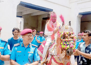 ३० वर्षे प्रहरी सेवापछि सई दिलीप दासको घोडाचढी सम्मानपूर्ण बिदाइ
