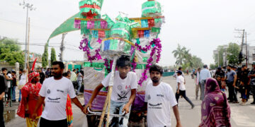 मोहरमको अवसरमा वीरगंजमा दाहा ताजिया जुलुस