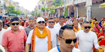 दुर्गा प्रसाईंको नेतृत्वमा सरकारविरुद्ध प्रदर्शन