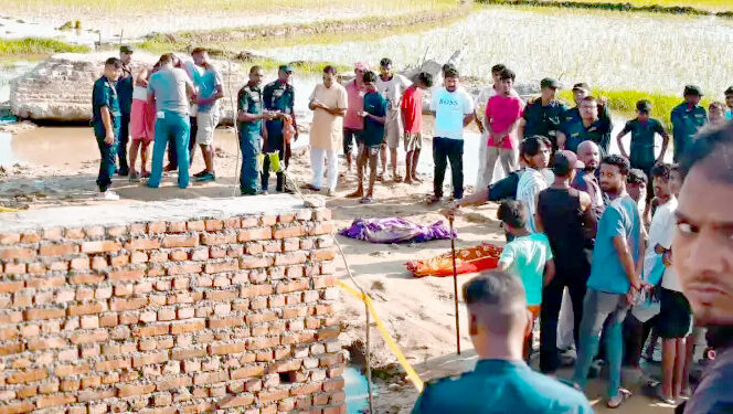 निर्माणाधीन पुलछेउको पानी जमेको खाल्डोमा डुबेर दुई दिदीबहिनीको मृत्यु