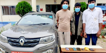 प्रहरीको जाँच छल्दै लागुऔषध ओसारपसार गर्ने तीनजना पक्राउ