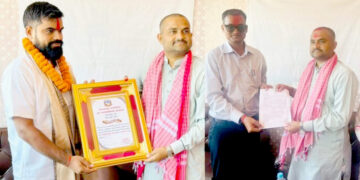 जगरनाथपुरका प्रमुख प्रशासकीय अधिकृत यादवको बिदाइ, केशरीले सम्हाले नयाँ जिम्मेवारी