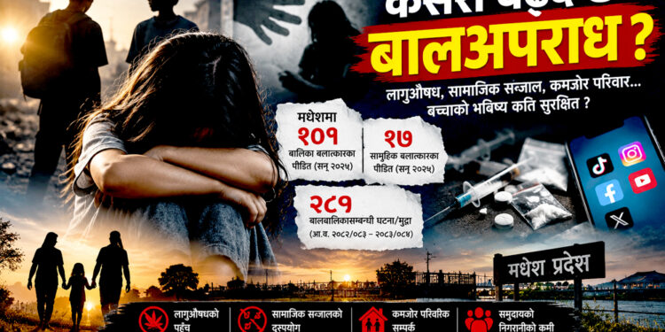 मधेशमा बढ्दो बालअपराधः लागुऔषध र सामाजिक सञ्जालदेखि अभिभावकीय निगरानीको अभावसम्म