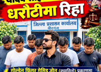 क्यासिनो प्रकरणमा गाउँपालिका अध्यक्ष र इन्स्पेक्टरसहित आठैजना धरौटीमा रिहा
