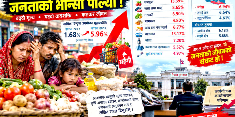 महँगीको आगोमा जनता, तथ्यांकमा सरकारको मौनता !