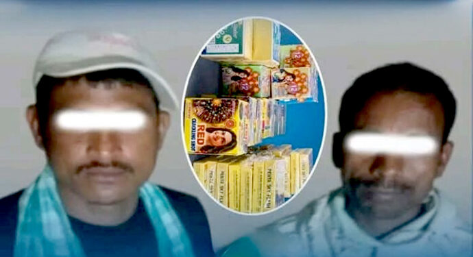 माछाको लोडभित्र लुकाएर ल्याइएका ८० हजारका पटका बरामद, दुई जना नियन्त्रणमा
